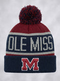 NCAA Mississippi Old Miss Rebels Calgary Cuff Knit Hat, One Size, Red/Black