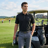 Under Armour Mens Tech Textured-Stripe Polo, Size Small