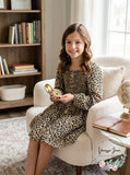 Cotton On Girls Lindsay Long Sleeve Dress, Size 9-10