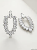 INC International Concepts Silver-Tone Crystal Doorknocker Drop Earrings