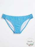 Jessica Simpson Printed Shirred Hipster Bottoms, Size Medium