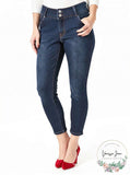 Thalia Sodi Women's Double-Button Skinny Ankle Jeans, Indigo, Size 4