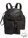 Steve Madden Boomer Backpack W/ Removable Belt Bag-Black