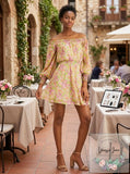 Leyden Off-the-Shoulder Mini Dress, Size XL