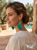 Inc Gold-Tone Stone and Tassel Drop Earrings