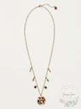 Laundry by Shelli Segal Gold-Tone Multicolor Crystal Charm Pendant Necklace