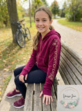 Calvin Klein Big Girls Velour Performance Hoodie, Size XL/16
