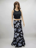 Sequin Hearts Juniors 2-Pc. Satin and Floral-Print Gown Size 11
