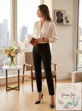Alfani Womens Slim Straight Leg Tummy Control Dress Pants
