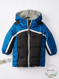 iXtreme Baby Boys Infant Colorblock Active Puffer, Blue 24Months