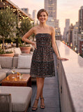 Aidan by Aidan Mattox Strapless Sequined Dress, Size 2