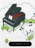 Music Staff Paper for Kids: Piano Large, Empty Staff, Manuscript Sheets Notation