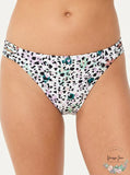 Salt + Cove Juniors Strappy-Side Hipster Bikini Bottoms-L/Leopard Multi