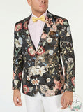 Tallia Mens Slim-Fit Floral Jacquard Blazer, Size 38S
