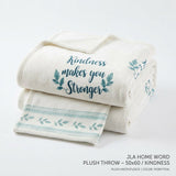 Jla Home Word Plush Throw – 50x60/Kindness