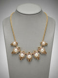 Charter Club Gold-Tone Crystal, Stone and Imitation Pearl  Necklace