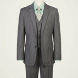 Tazio Little Boys Solid 2 Button Vest 5 Piece Suit, Size 5