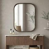 Home Decorators Collection Medium Rectangle Dark Bronze Modern Mirror With Deep-