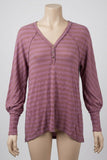 American Rag Juniors Tie-Dye Plaid Button- Wild Ginger Combo, Size Medium