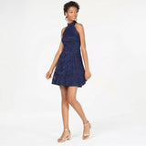 B Darlin Women's  Juniors Lace Fit & Flare Dress, Size 13/14
