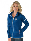 NHL Toronto Maple Leafs Womens Hockey Light Weight Full Zip Jacket, Size Medium