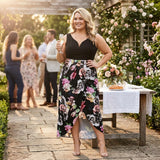 City Chic Trendy Plus Size Faux-Wrap Maxi Dress, Size XL 22 W