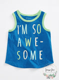 First Impressions Baby Boys So Awesome Graphic Tank Top, 18Mo