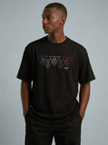 Guess Olympics Tri Logo Tee in Black Size Medium | Cotton | Jimmy Jazz, Size Med