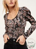 Free People Womens Long Sleeve Scoop Neck Top , Size XS