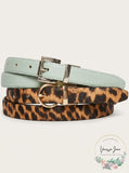 Steve Madden Womens 2-for-1 Reversible Belt, Size Large