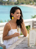 Alfani Gold-Tone Colored Pineapple Drop Earrings