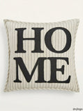 Lacourte Home Stripe Pillow -20x20/Black