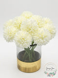 Fantasy Gardens Artificial Fake Flower Plants Silk Chrysanthemum 10Pcs DIY Ball