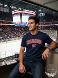 NHL Columbus Blue Jackets Mens Cotton Tee, X-Large, Navy