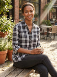 LAUREN Ralph Lauren Women's Plaid-Print Shirt, Size Small