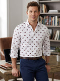 Bar Iii Mens Slim-Fit Stretch Scottie Print Dress Shirt, Size Small