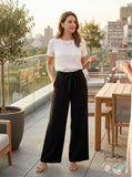 NY Collection Women's Wide Leg Pants, Size Large