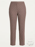 Nine West Womens Plus Size Houndstooth Tapered Pants,Size 16