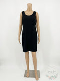 JESSICA HOWARD Black Sleeveless Lined Sheath Dress,12P