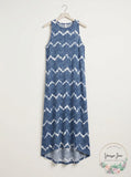 Roudelain A1134 Flint Stone Printed Maxi Loungewear Nightgown Size Medium