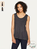 Tribal Womens Asymmetrical Hem Tank Top, Size Medium
