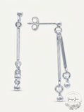Giani Bernini Polished Double Bar and Ball Drop Earrings in Sterling Silver