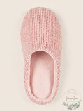 Charter Clubs Chenille-Knit Scuff Slippers, Size Small