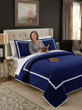 Chic Home Birmingham 3 Piece Quilt Set Bedding, Size Queen