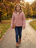 Guess Kids Velvet Stretch Down Jacket, Size Small/8