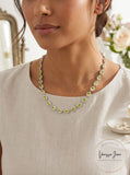 Charter Club Gold-Tone Pave and Stone Collar Necklace