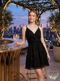 As U Wish Juniors Metallic-Dot Chiffon Dress, Size 3