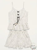 Epic Threads Girls 2-Pc. Striped Tank Top and Shorts Set, Size Small