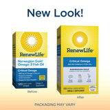 Renew Life Fish Oil, Norwegian Gold? Omega-3 Supplement ? 120 Softgel Capsules