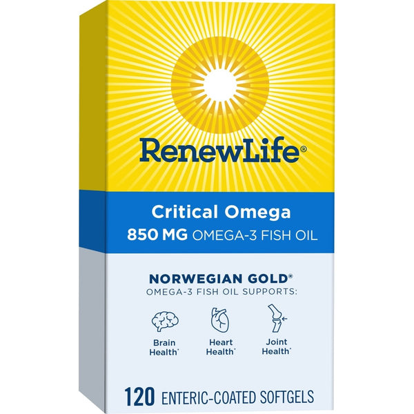 Renew Life Fish Oil, Norwegian Gold? Omega-3 Supplement ? 120 Softgel Capsules